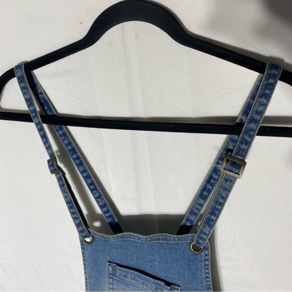 Ardene Light Wash Denim Short Overalls 9 - Picture 12 of 14
